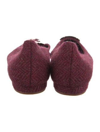 Manolo Blahnik Wool Flats