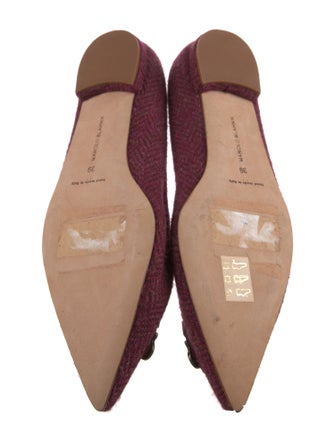 Manolo Blahnik Wool Flats