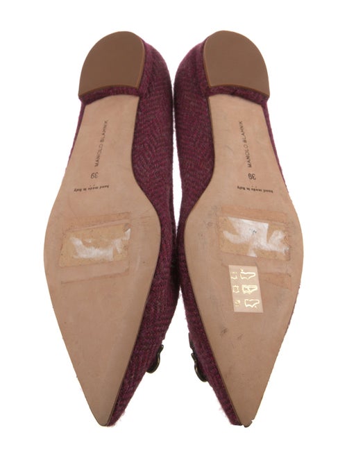 Manolo Blahnik Wool Flats