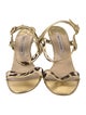 Manolo Blahnik Mesh Mesh Accents Sandals