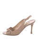 Manolo Blahnik Patent Leather Slingback Sandals
