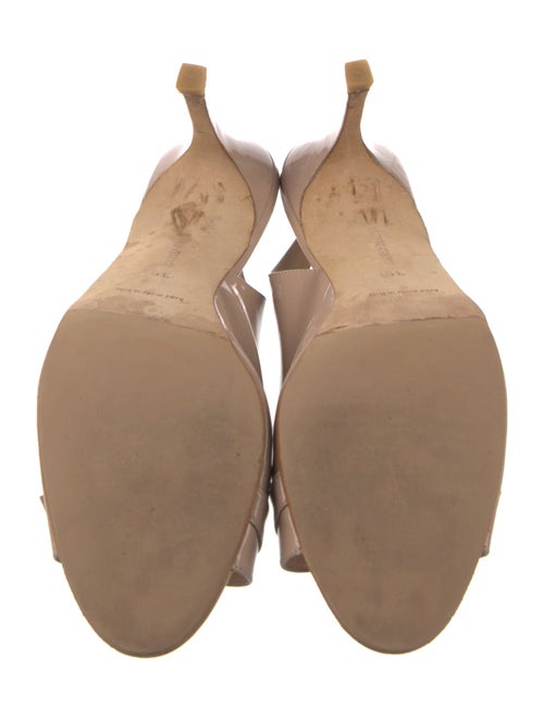 Manolo Blahnik Patent Leather Slingback Sandals