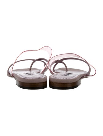 Manolo Blahnik Suede Slides