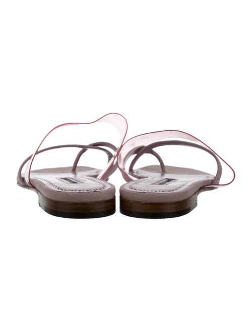 Manolo Blahnik Suede Slides