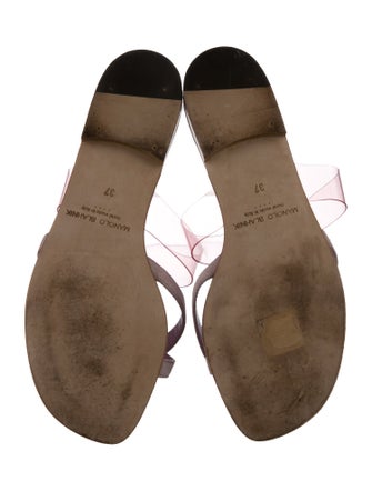 Manolo Blahnik Suede Slides