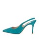 Manolo Blahnik Suede Slingback Pumps