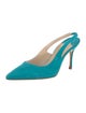 Manolo Blahnik Suede Slingback Pumps