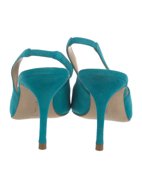 Manolo Blahnik Suede Slingback Pumps