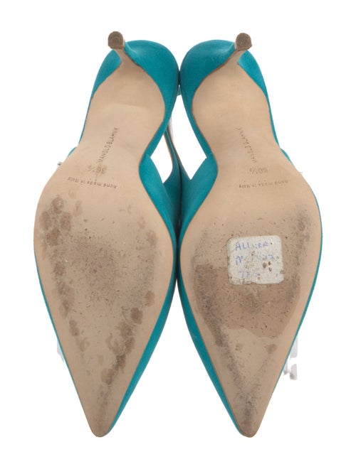 Manolo Blahnik Suede Slingback Pumps