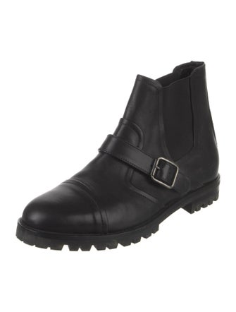 Manolo Blahnik Leather Chelsea Boots