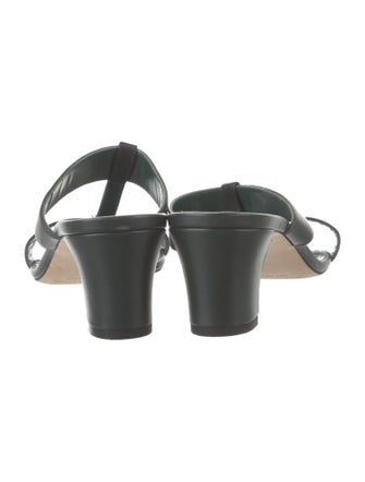 Manolo Blahnik Kesbihi Leather Slides