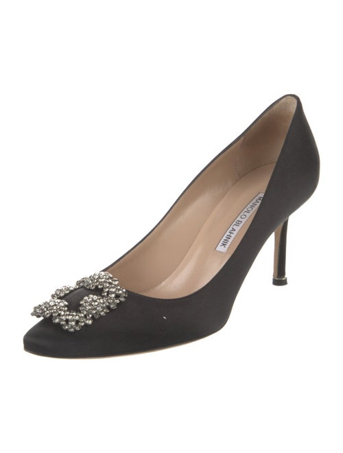 Manolo Blahnik Hangisi Satin Pumps