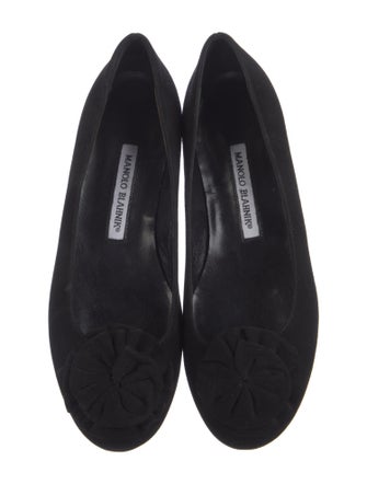 Manolo Blahnik Suede Flats