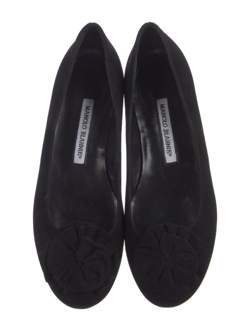 Manolo Blahnik Suede Flats