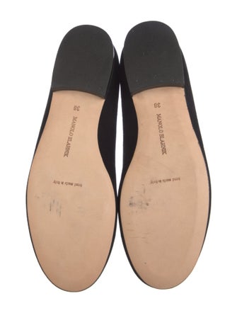 Manolo Blahnik Suede Flats