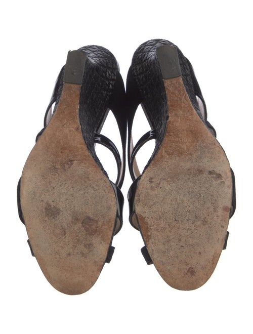 Manolo Blahnik Patent Leather Slides