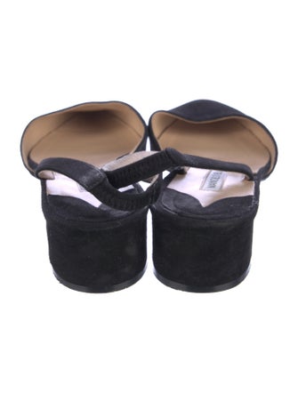 Manolo Blahnik Suede Slingback Pumps