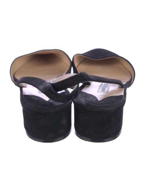 Manolo Blahnik Suede Slingback Pumps