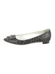 Manolo Blahnik Leather Printed Ballet Flats