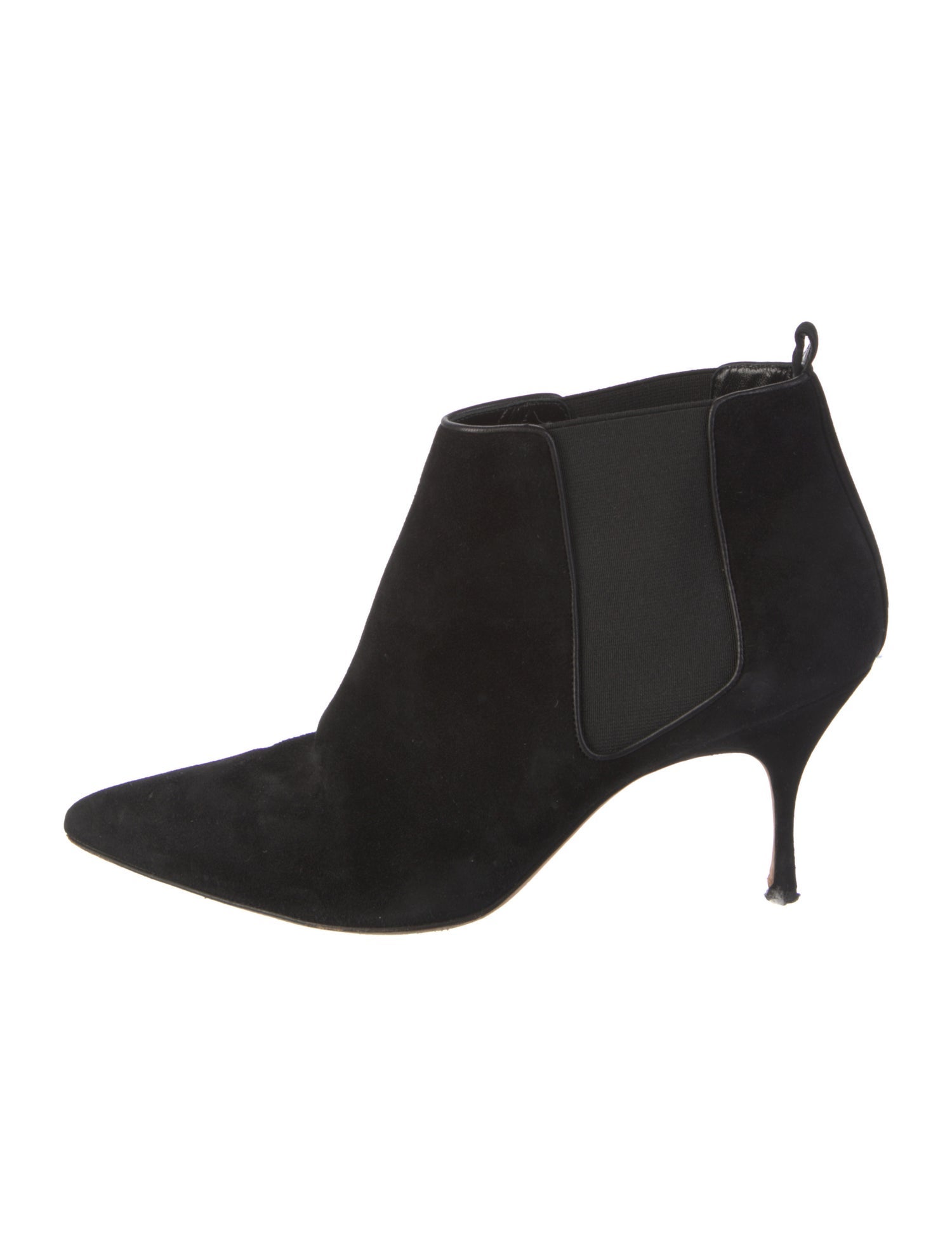 Manolo Blahnik Suede Chelsea Boots