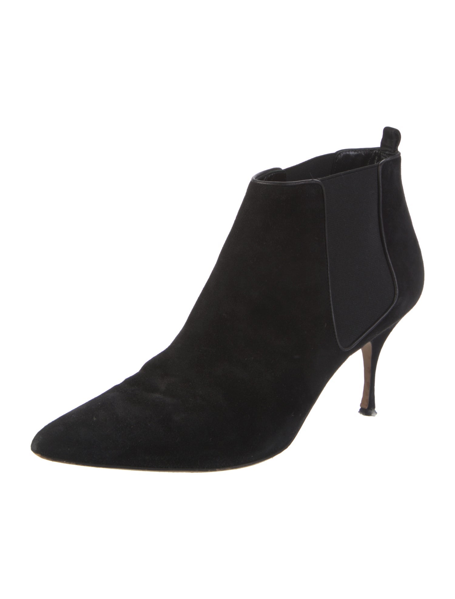 Manolo Blahnik Suede Chelsea Boots