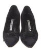 Manolo Blahnik Printed Bow Accents Pumps
