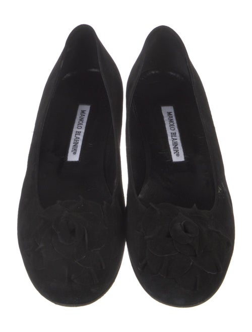 Manolo Blahnik Suede Flats