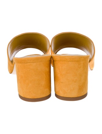 Manolo Blahnik Suede Slides