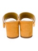 Manolo Blahnik Suede Slides