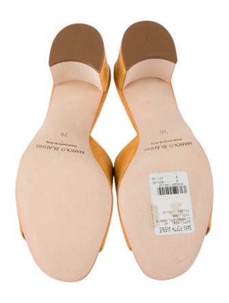 Manolo Blahnik Suede Slides