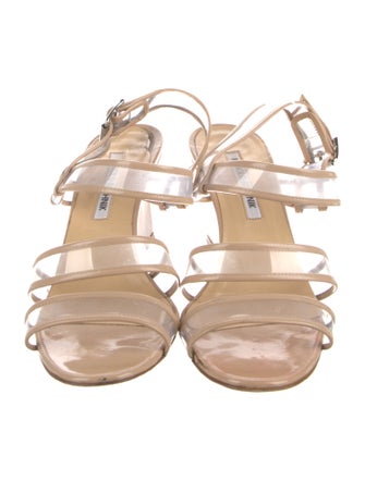 Manolo Blahnik PVC Slingback Sandals