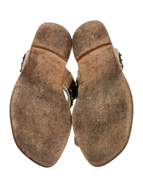 Manolo Blahnik Leather Slides