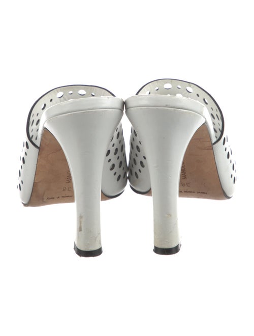 Manolo Blahnik Leather Slides