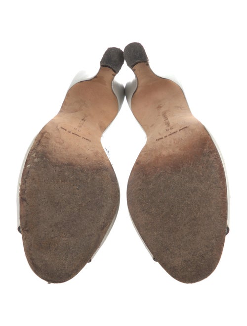 Manolo Blahnik Leather Slides