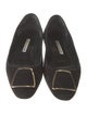 Manolo Blahnik Suede Flats