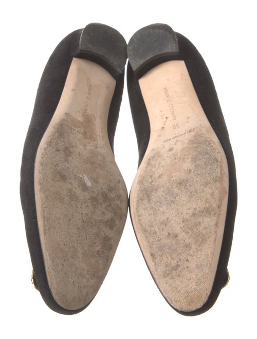 Manolo Blahnik Suede Flats