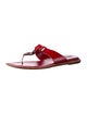 Manolo Blahnik Patent Leather Slides