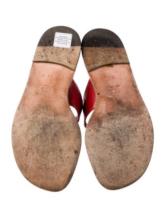 Manolo Blahnik Patent Leather Slides