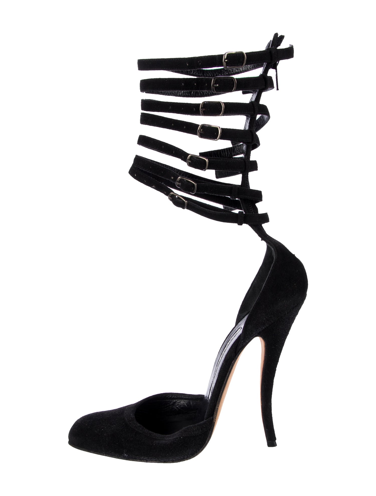 Manolo Blahnik Suede Gladiator Sandals