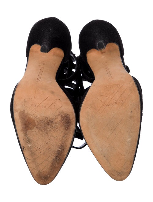 Manolo Blahnik Suede Gladiator Sandals