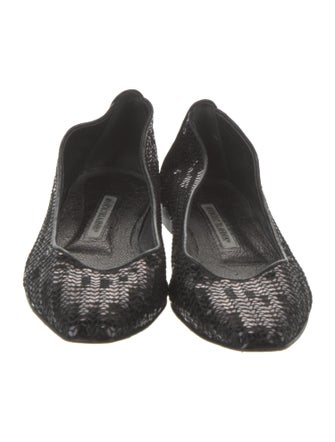 Manolo Blahnik Sequins Flats