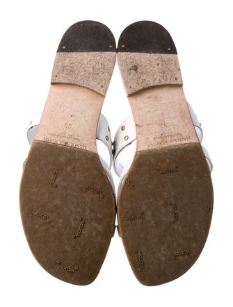 Manolo Blahnik Leather Slides