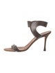 Manolo Blahnik Leather Braided Accents Sandals