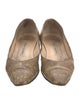 Manolo Blahnik Leather Animal Print Flats