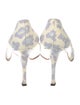 Manolo Blahnik Canvas Animal Print Pumps