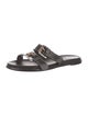 Manolo Blahnik Leather Slides