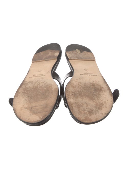 Manolo Blahnik Leather Slides