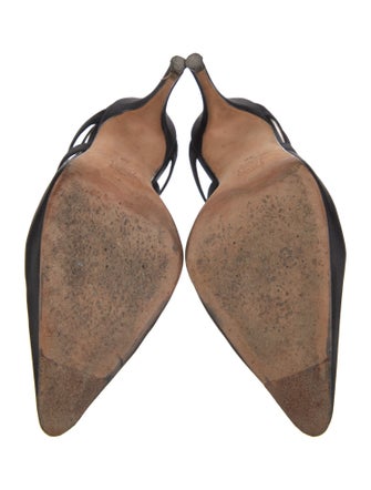 Manolo Blahnik Satin Mules