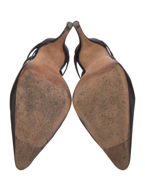 Manolo Blahnik Satin Mules