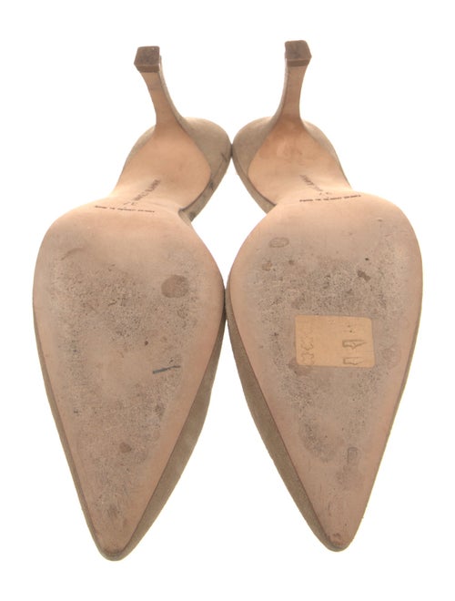 Manolo Blahnik Suede Slides